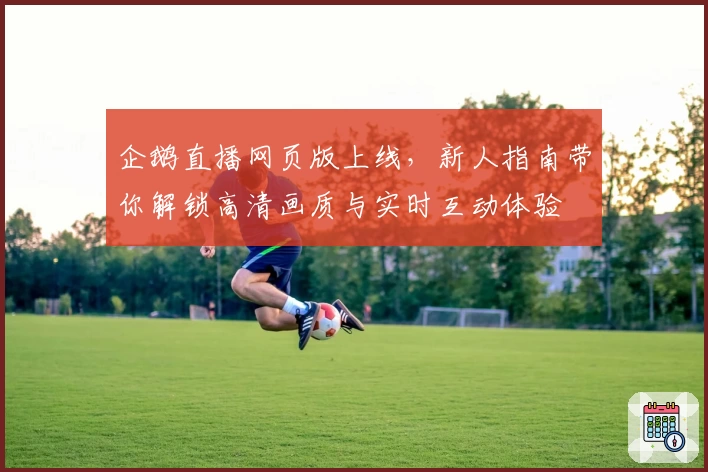 企鹅直播网页版上线，新人指南带你解锁高清画质与实时互动体验